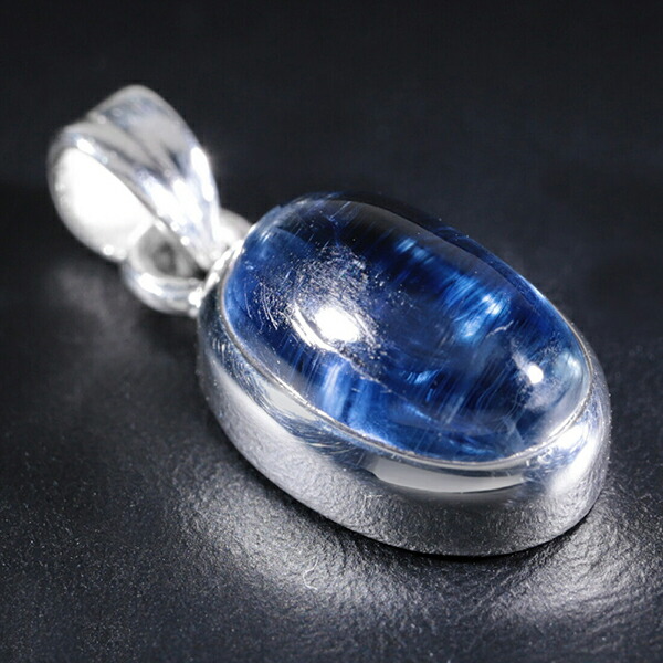 楽天市場】カイヤナイト 高品質 シルバー ペンダントトップ オーバル