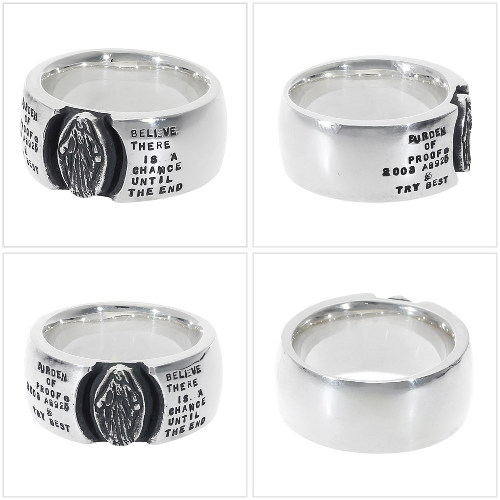 楽天市場】BURDEN OF PROOF マリア シルバー リング 指輪 9〜29号