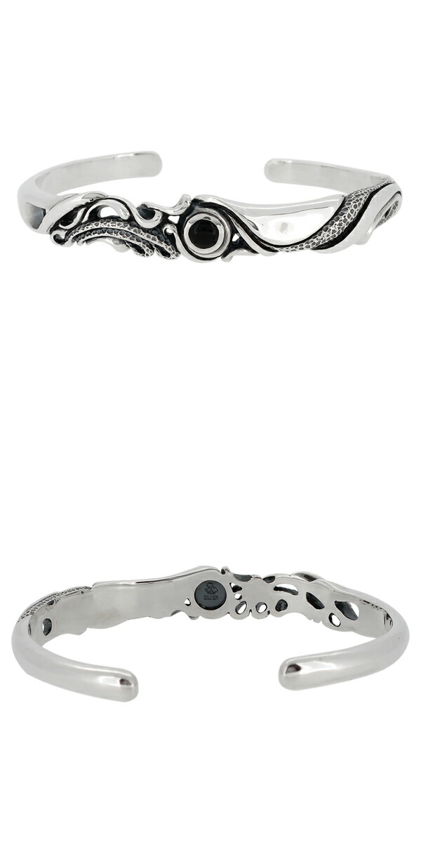 楽天市場】Sploosh BR-13 オニキス シルバーバングル ブレスレット