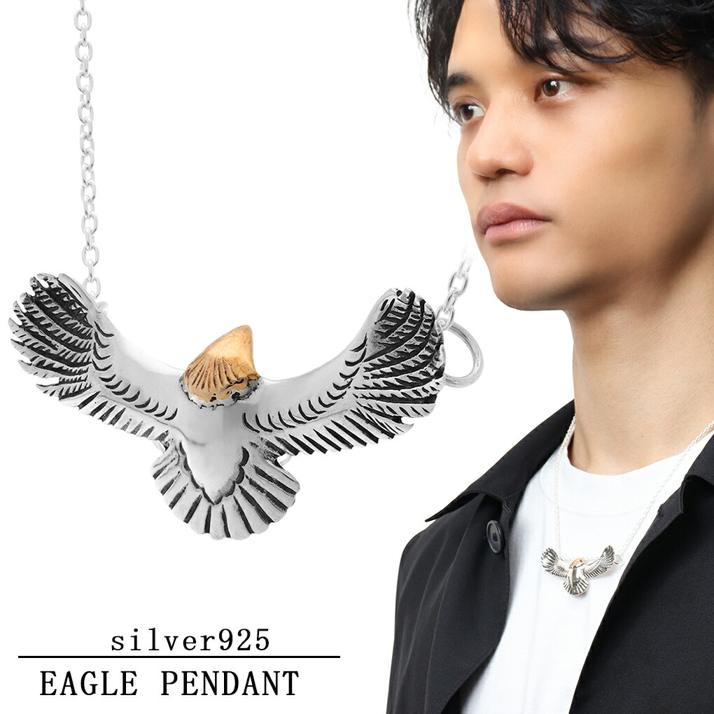 楽天市場】ネイティブ イーグル シルバー ネックレス ペンダント 小