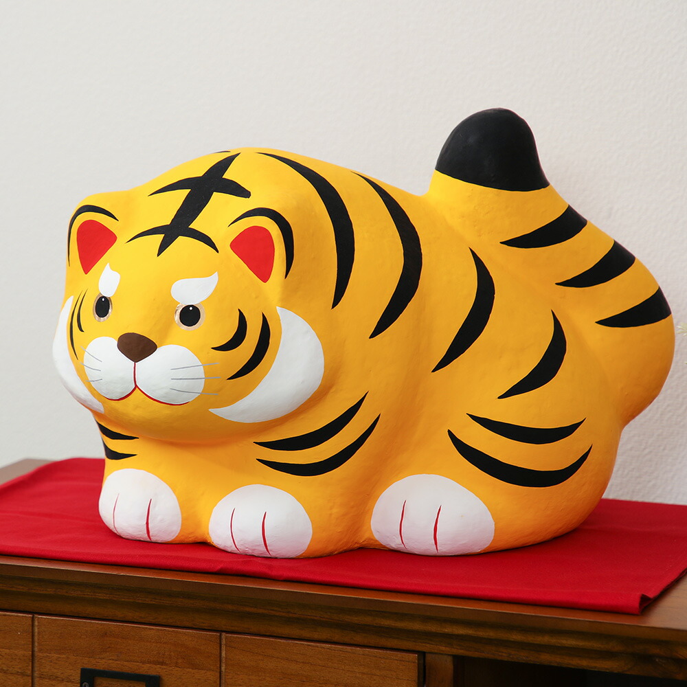 楽天市場】干支飾り 寅 特大 福寅 開運干支 寅年 虎 トラ とら 置き物