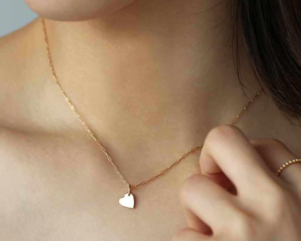 楽天市場】K18 K10 ハート ネックレスチャーム リバーシブル 送料無料