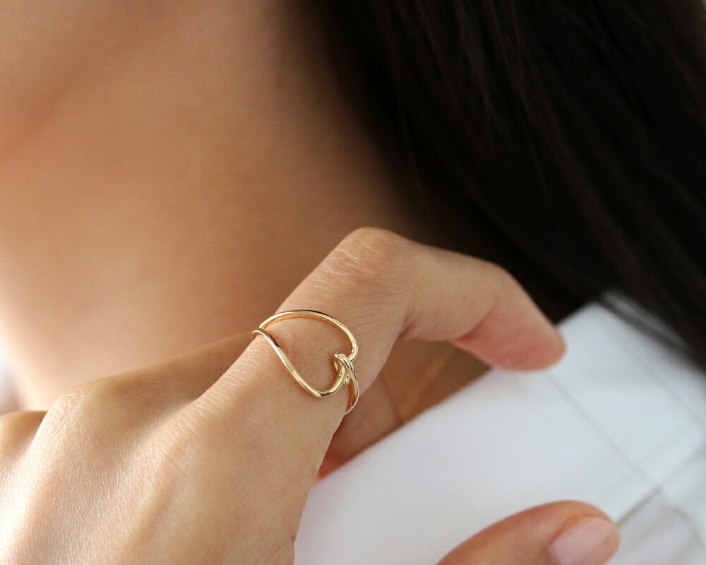 楽天市場】K18 K10 ハート リング 6号〜16号 送料無料 ゴールド 指輪