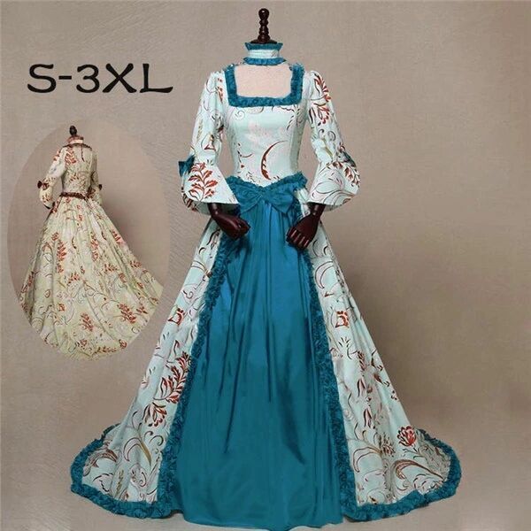 楽天市場】ロングドレス トレーンドレス 宮廷服ドレス 中世ヨーロッパ