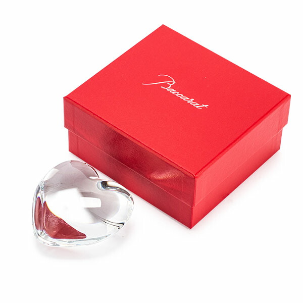 楽天市場】バカラ Baccarat ペーパーウェイト ハート 文鎮 クリア