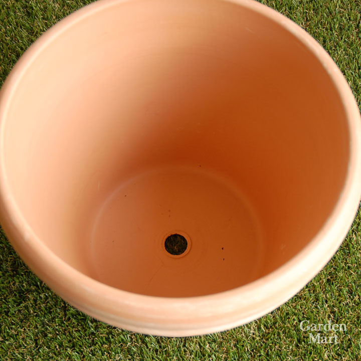 楽天市場】ドイツ製 テラコッタ 植木鉢 シンプル ダブルリムポット 外