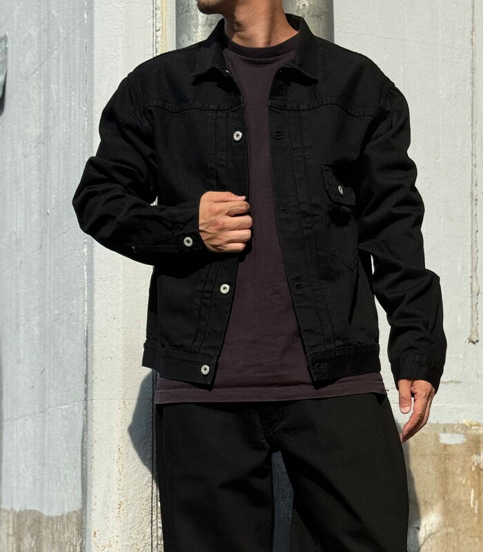 Music Unlimited ブラックジャケット M FULL JIP ANORACK [BLACK