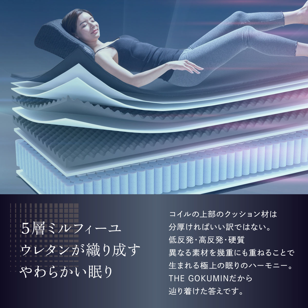 楽天市場】ポケットコイル マットレス 極厚 THE GOKUMIN シングル