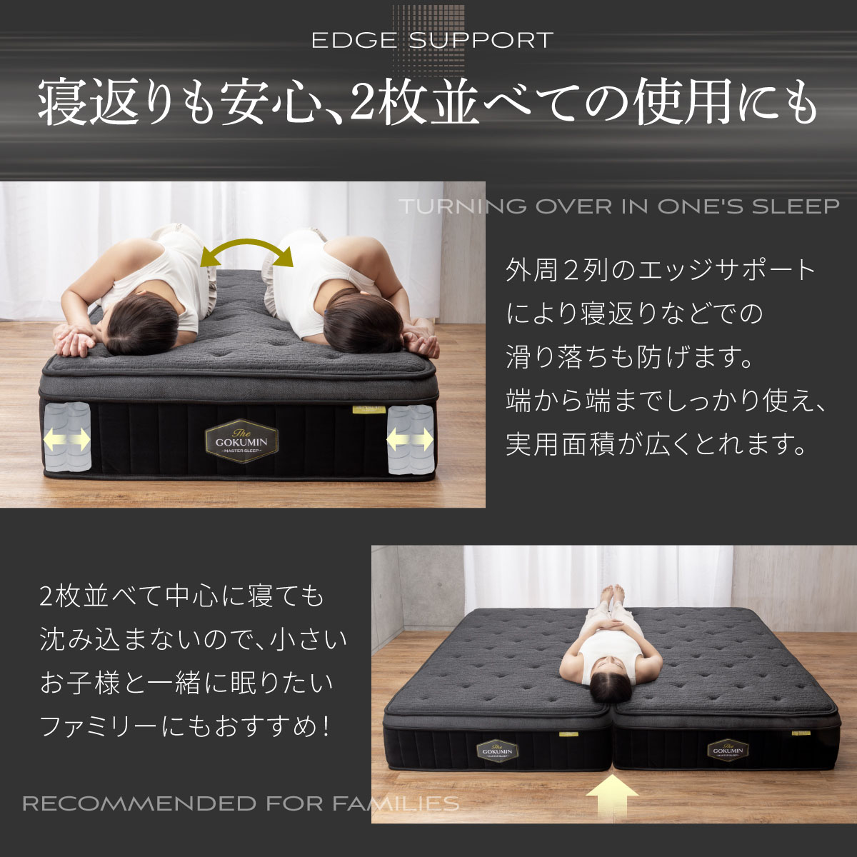 楽天市場】ポケットコイル マットレス 極厚 THE GOKUMIN シングル