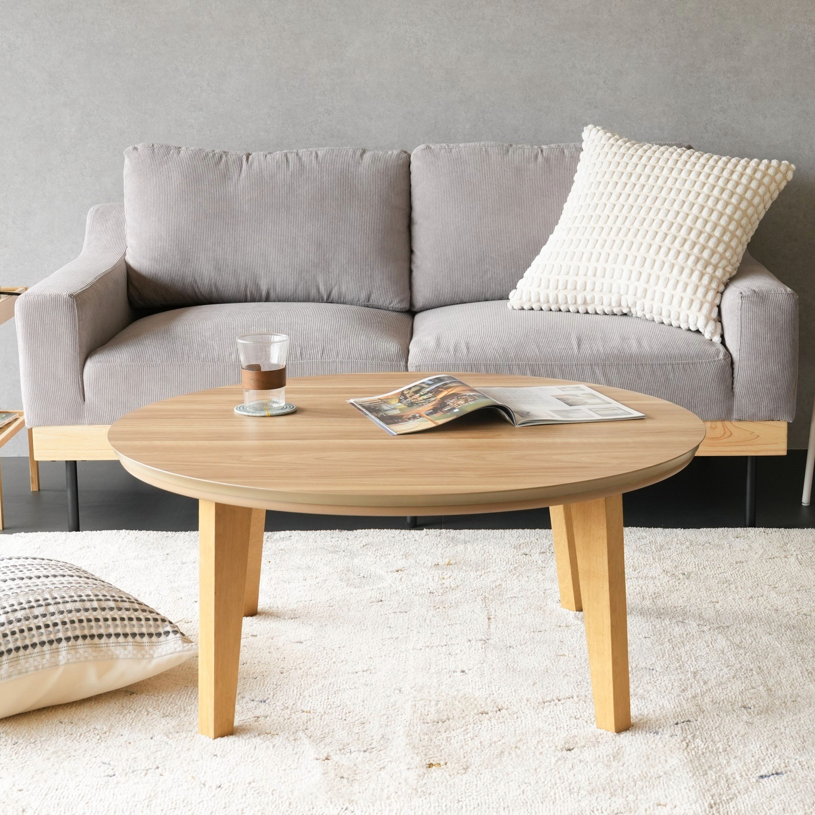 楽天市場】こたつ セット 円形こたつ 90cm こたつテーブル こたつ