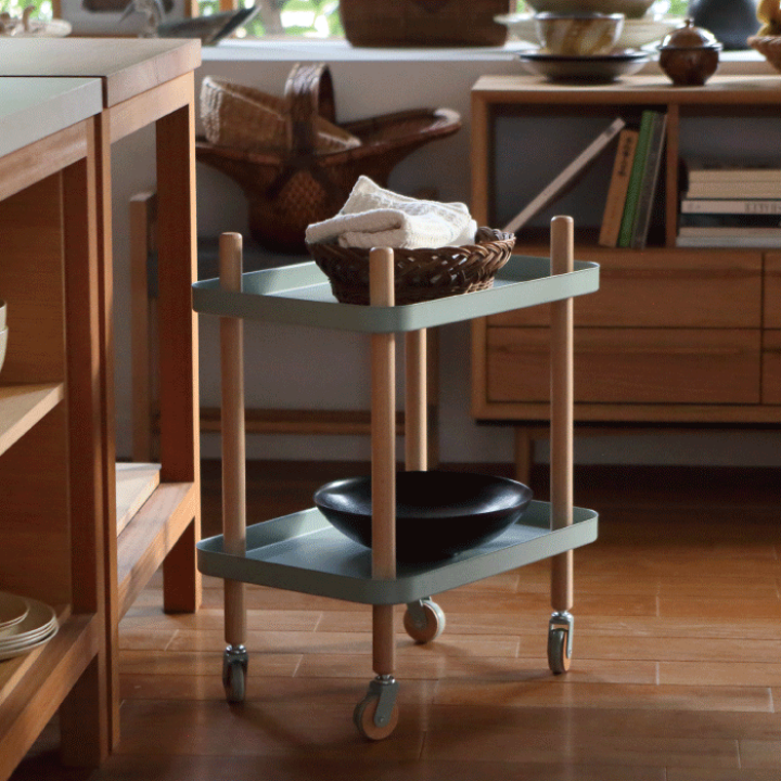 楽天市場】キャスター付き2段 マルチワゴン ワゴン 2D キッチンワゴン