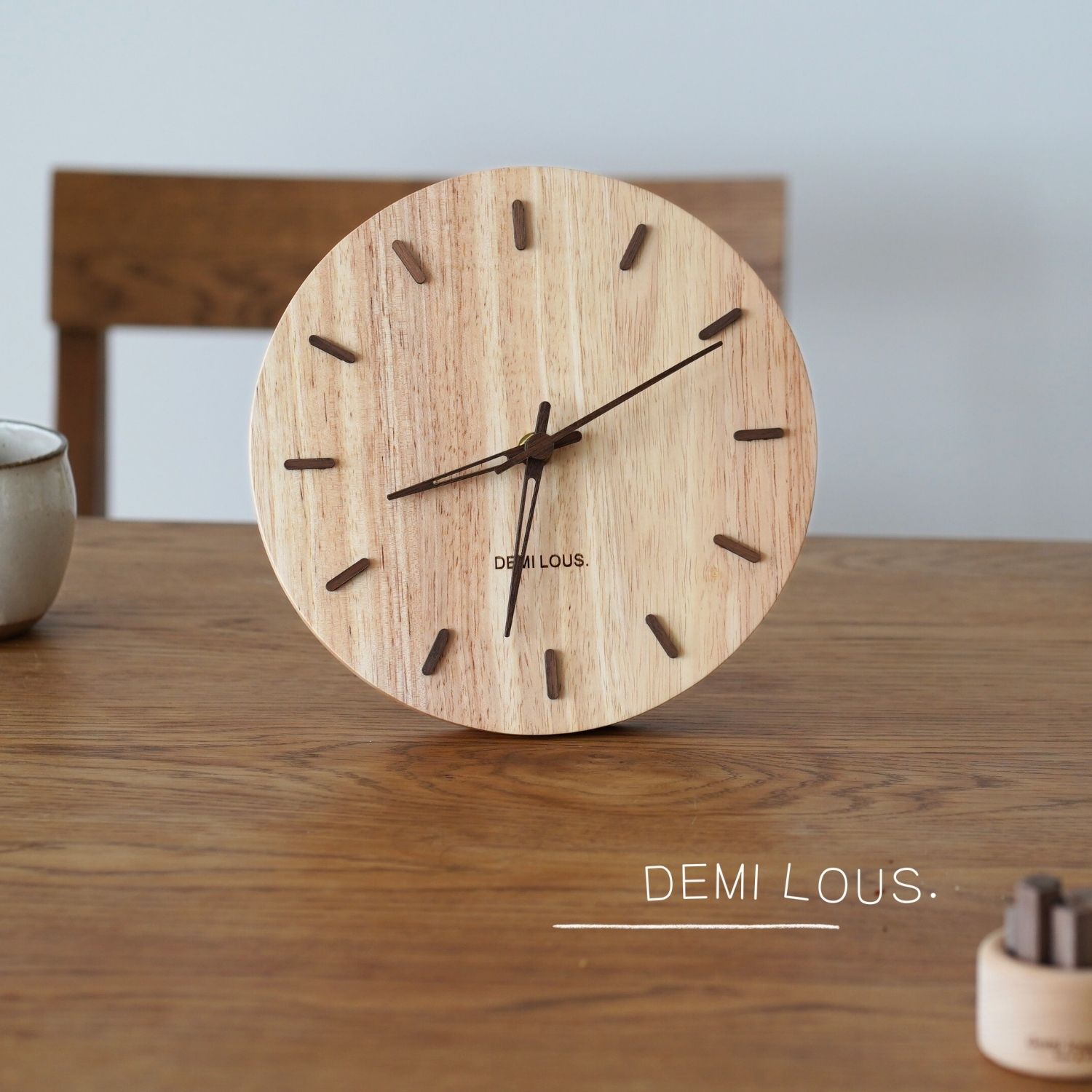 楽天市場】DEMI LOUS.置き掛け兼用 おしゃれ 北欧 木製 置き時計