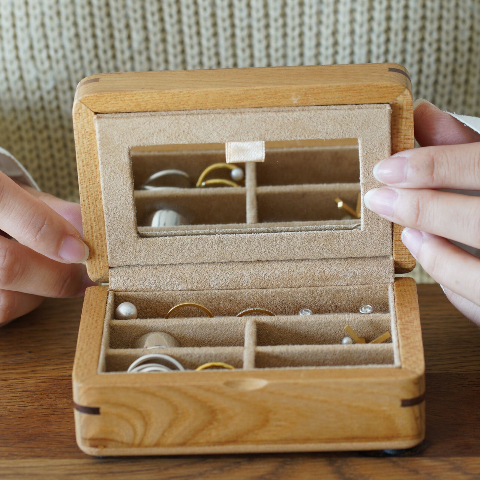 楽天市場】ジュエリーボックス 鏡付き アクセサリー収納 ジュエリー