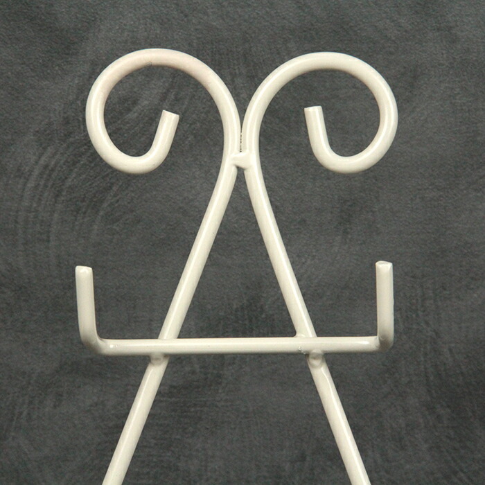 楽天市場】イーゼル アイアン スタンド 高さ42cm 白 リース ハンギング