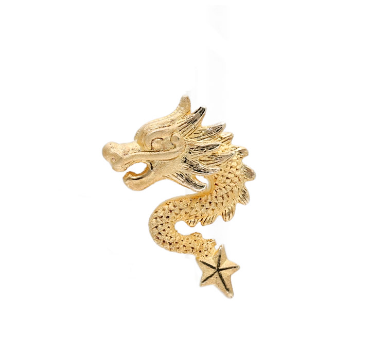 楽天市場】純金 ピアス 龍チーフ 女性 レディース 御守 守護神
