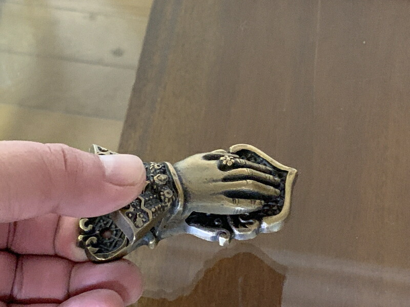 楽天市場】アンティーク調 女性のハンド クリップ 真鍮製 S : 81_store