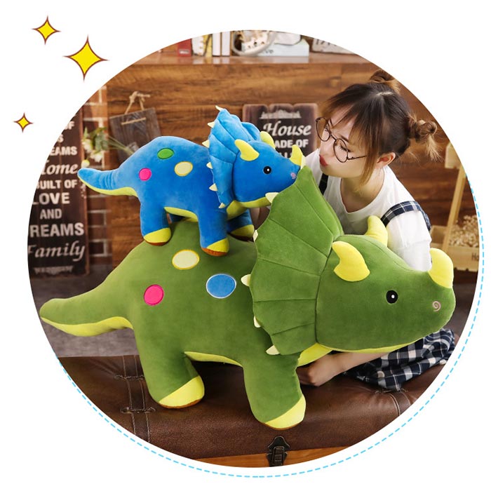 楽天市場】恐竜 トリケラトプス ぬいぐるみ リアル動物 人形 おもちゃ