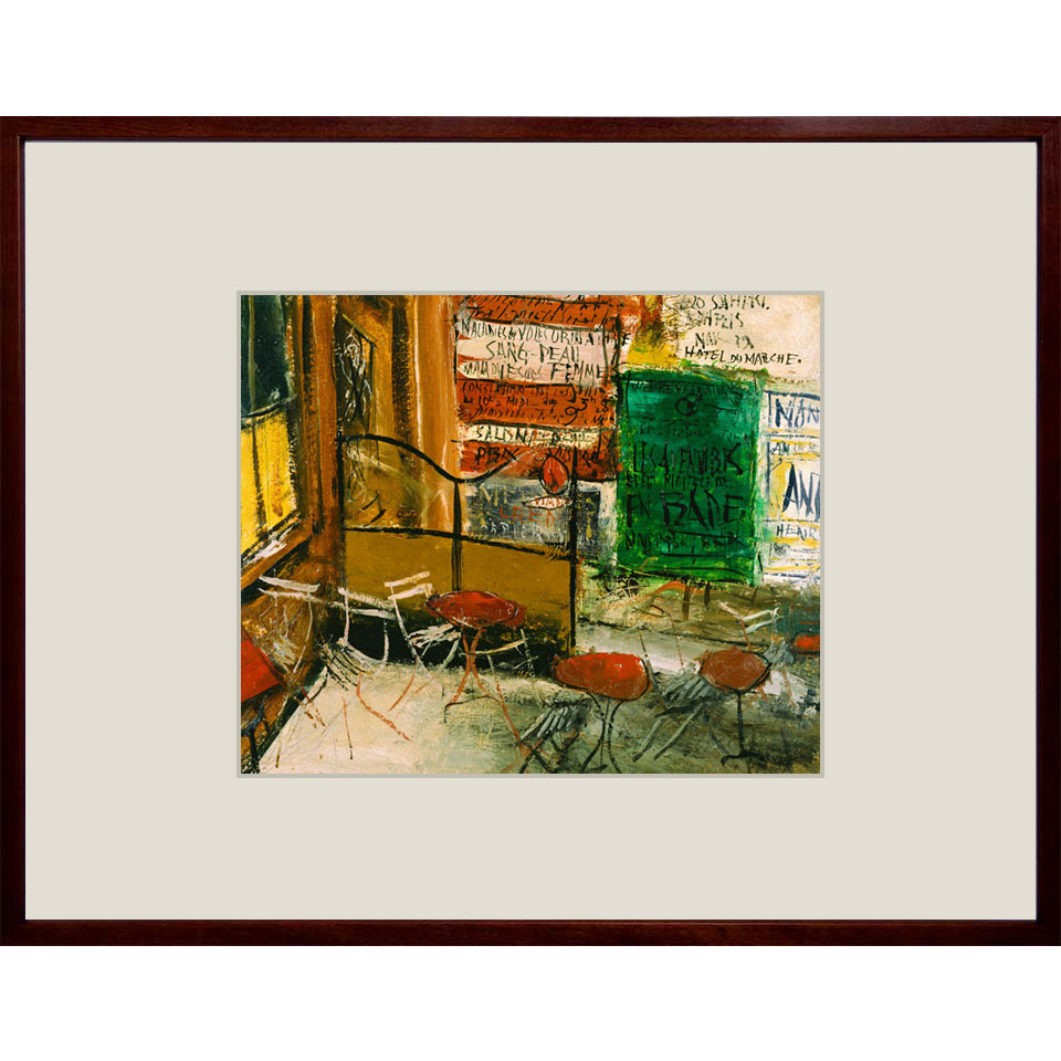 楽天市場】☆ 佐伯祐三 「カフェのテラス」 ジクレー 版画 複製画 額