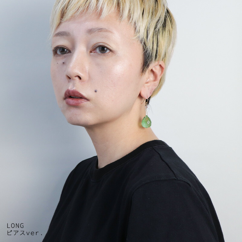 楽天市場】フローライト ピアス イヤリング / 14KGF ゴールドフィルド