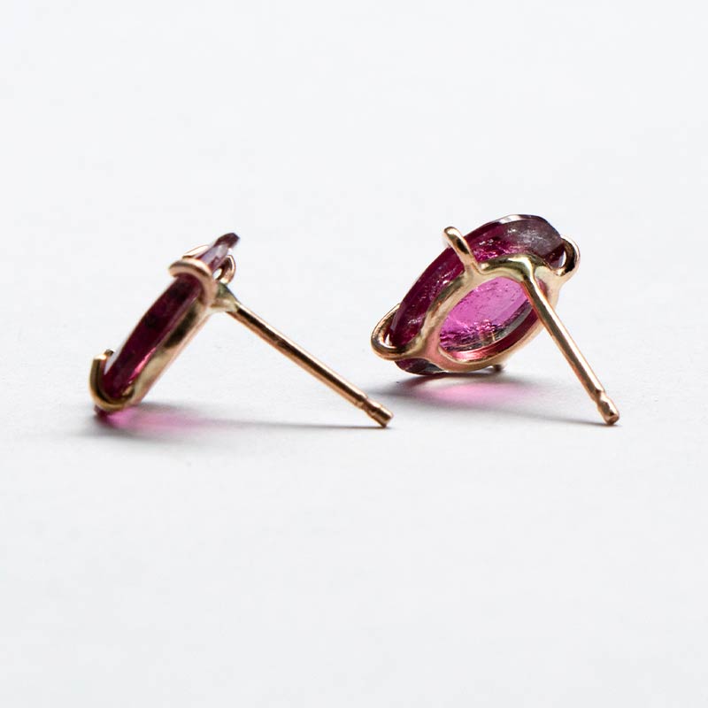 楽天市場】ウォーターメロン トルマリン ピアス / 14KGF ゴールド