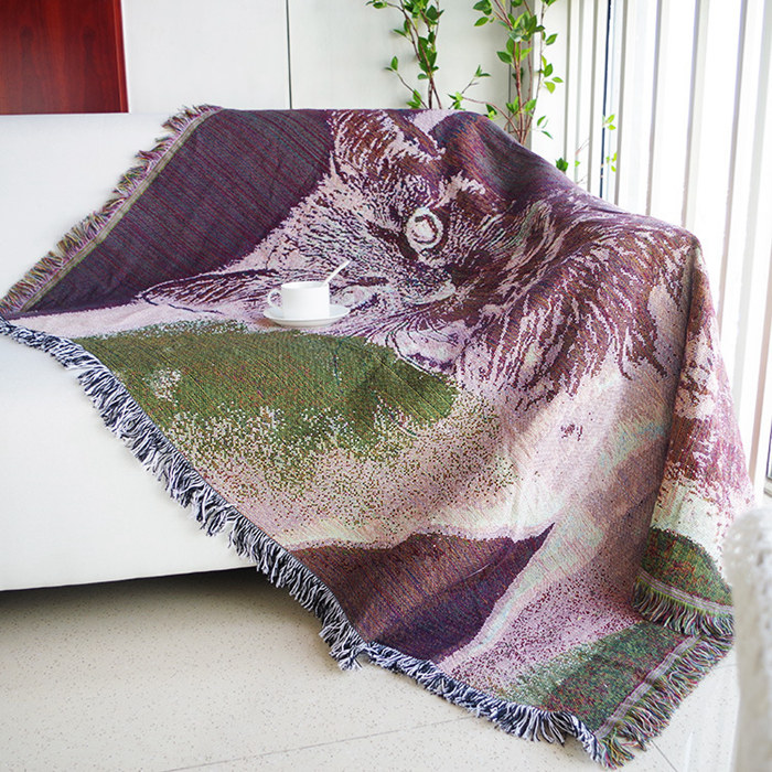 楽天市場】ブランケット毛布 猫ネコ柄 クリップ 高品質ブランケット 夏