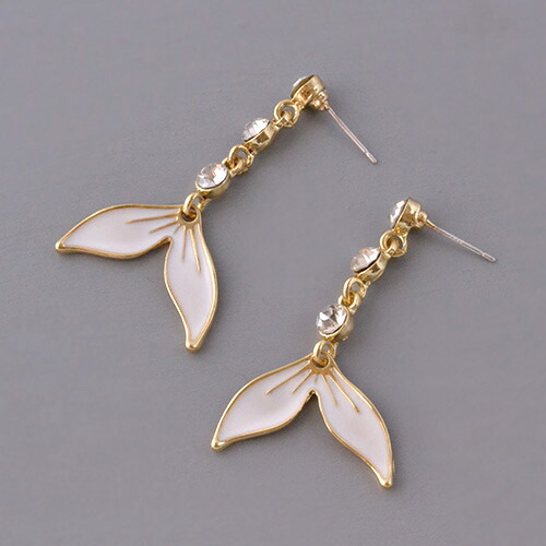 楽天市場】ピアス 魚の尻尾 人魚 ゴールド レディース アクセサリー