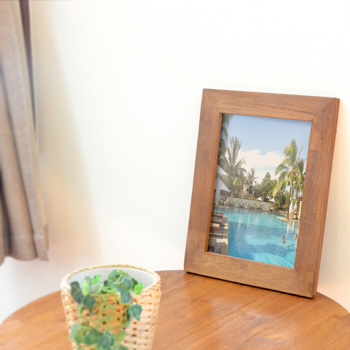 楽天市場】オールドチークウッド フォトフレーム L《36cm×29cm