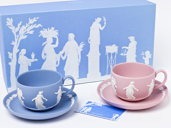 楽天市場】ウェッジウッド ジャスパー「ダンシングアワー」ペアカップ