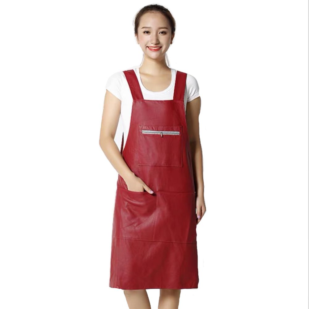 楽天市場】予約 防水 レザー エプロン PU おしゃれ キッチン カフェ