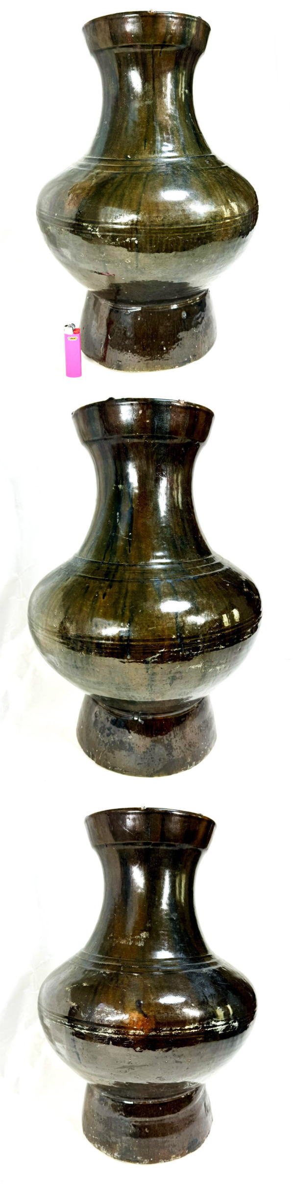 楽天市場】【送料無料】中国・漢時代 1世紀 漢緑釉緑釉壷 特大 伝世品