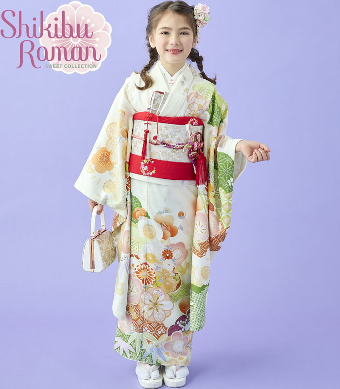 楽天市場】七五三 753 着物 7歳 女の子 四つ身着物 単品 式部浪漫