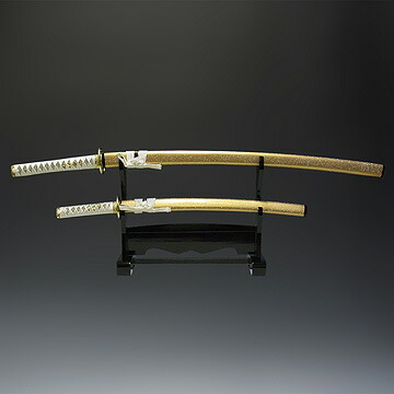 楽天市場】模造刀 白石目3点セット(大刀・小刀・刀掛け) 刀剣 模造刀