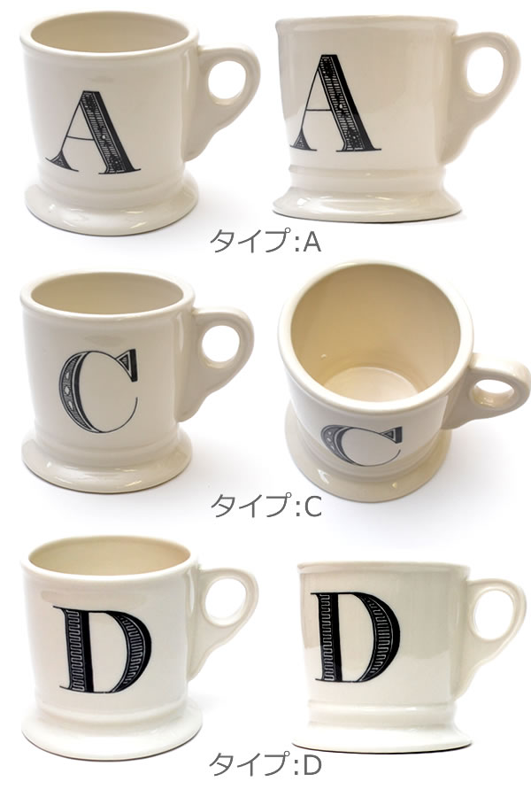 楽天市場】アンソロポロジー【Anthropologie】イニシャルマグカップ