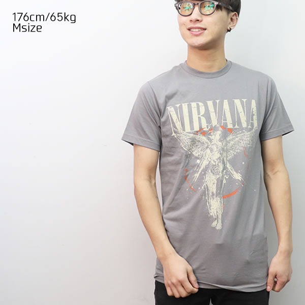 楽天市場】ニルヴァーナ【NIRVANA】ANGEL シンプル GRAY グレー T