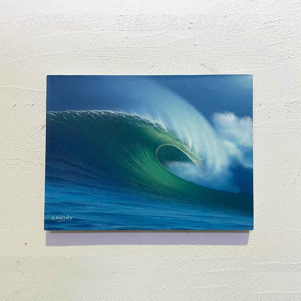 楽天市場】絵画 波の絵 Goes Windy 40×30cm 青い 海 アートパネル 青