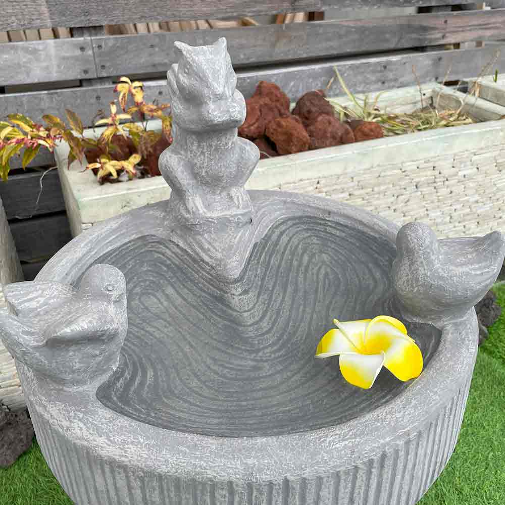 楽天市場】【ポイントUP アジアン バリ】 バードバス リス 小鳥