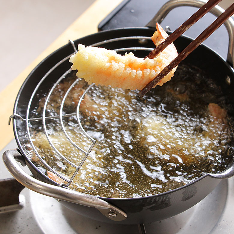 楽天市場】リバーライト 極 JAPAN 厚板片手天ぷら鍋 20cm IH対応 鉄鍋