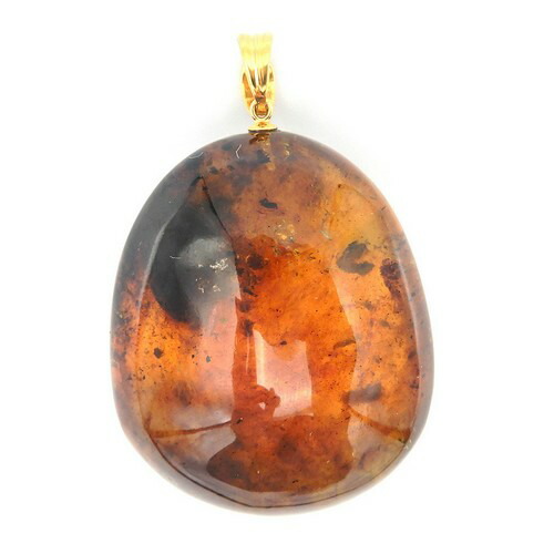 楽天市場】【動画あり】ブル―アンバー 琥珀 ペンダントトップ