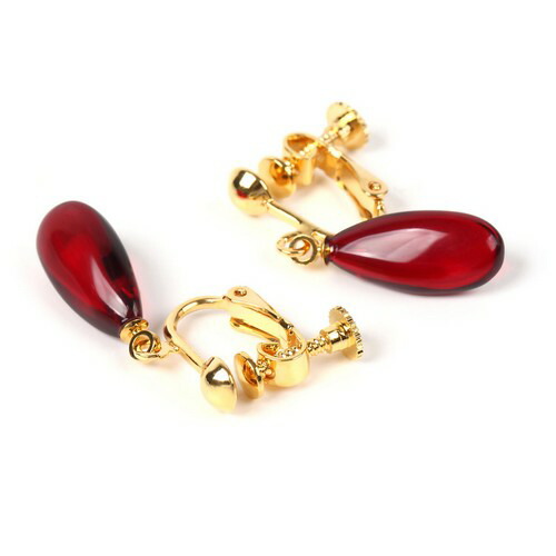 楽天市場】＼3月3日まで臨時休業中／赤いピアス 琥珀 イヤリング 風の