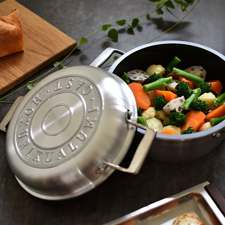 楽天市場】HAMON 無水鍋 両手鍋 薄桜 21cm ガス火専用 【おまけ