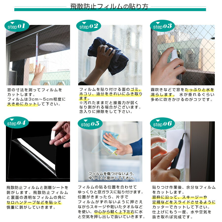 楽天市場】飛散防止フィルム 飛散防止シート サンプル（30×14cm） 窓