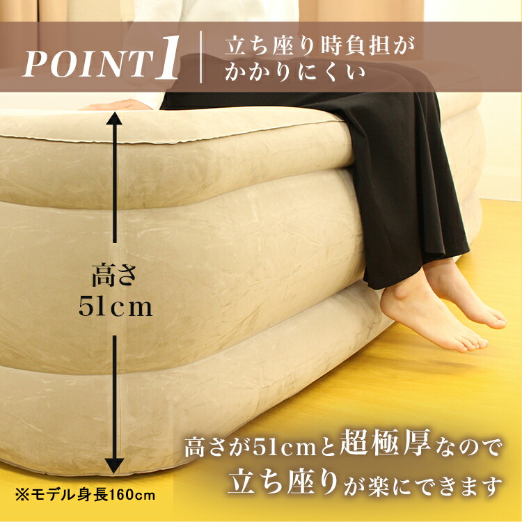 楽天市場】INTEX サーマラックス エアーベッド ワイドダブル クイーン