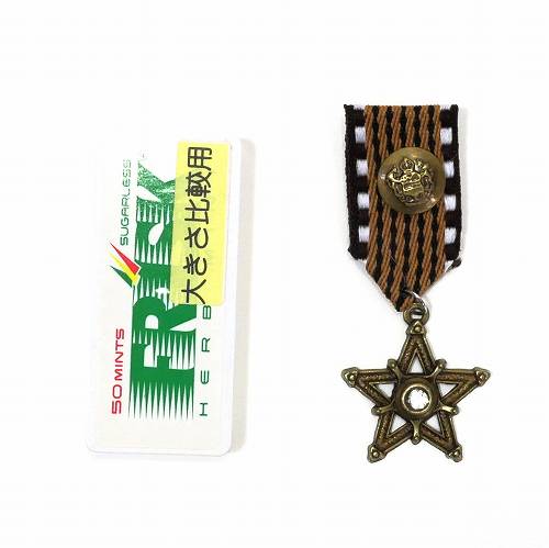 楽天市場】バッジ ミリタリー 勲章 茶色 スター cn3 勲章バッジ