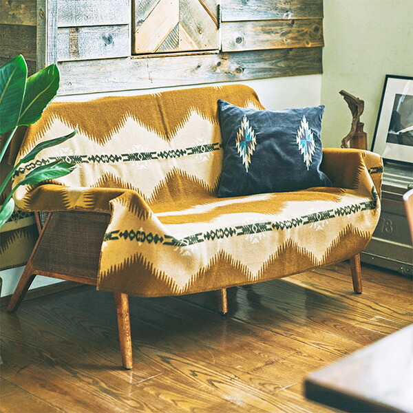 楽天市場】BasShu バッシュ ウールブランケット 153×180 ボーダー