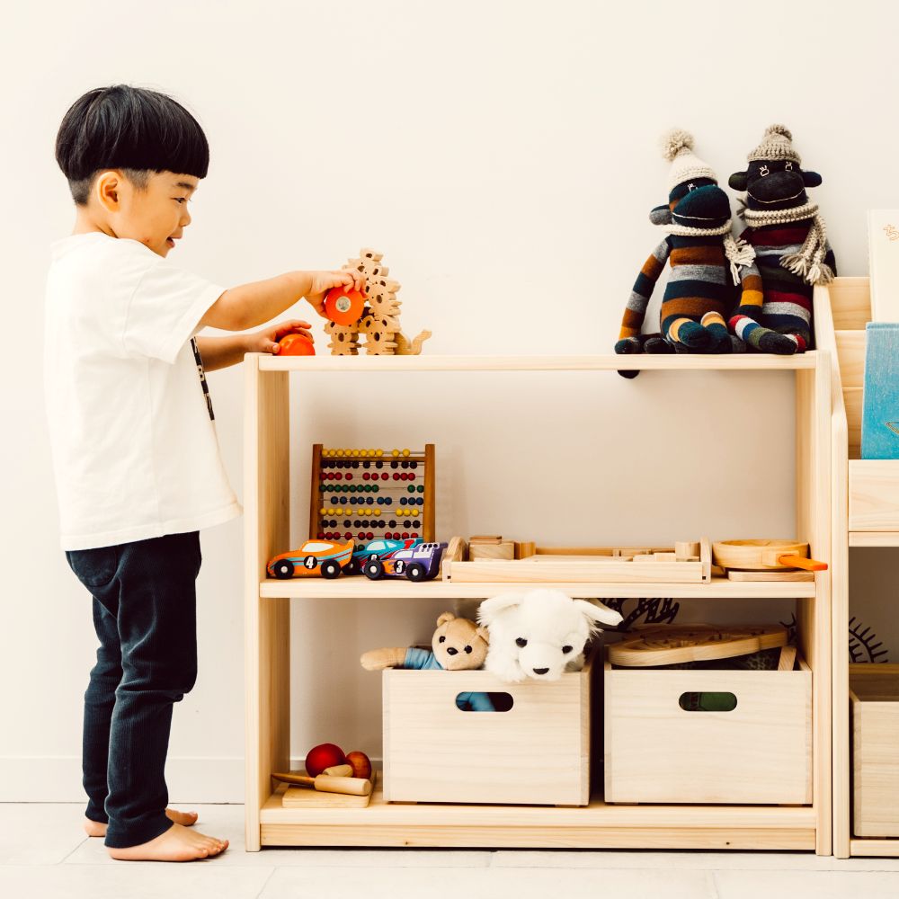 楽天市場】おもちゃ棚 収納 ヒノキ 日本製 おしゃれ ラック スリム