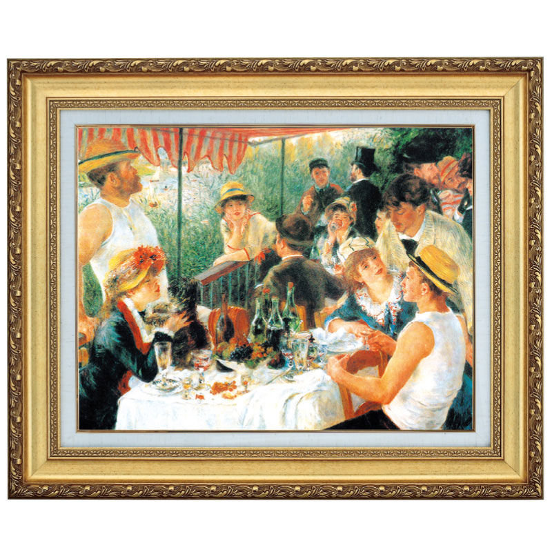 楽天市場】ルノワール 作品 舟遊びをする人々の昼食 10号 立体複製名画