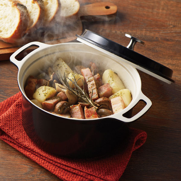 楽天市場】【取寄品】 無水調理ができるセラミック加工IH対応 両手鍋