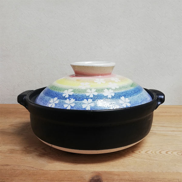 楽天市場】【取寄品】 萬古焼 土鍋 華やぎ ＜8号鍋＞8号サイズ 卓上鍋