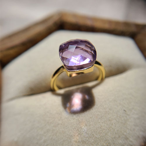 楽天市場】Mimi 天然石 リング 指輪 ピンクカルセドニー グリーン