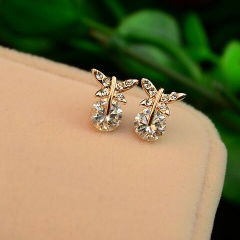 楽天市場】ピアス レディース スワロフスキー スワロ ピアス K18 18金